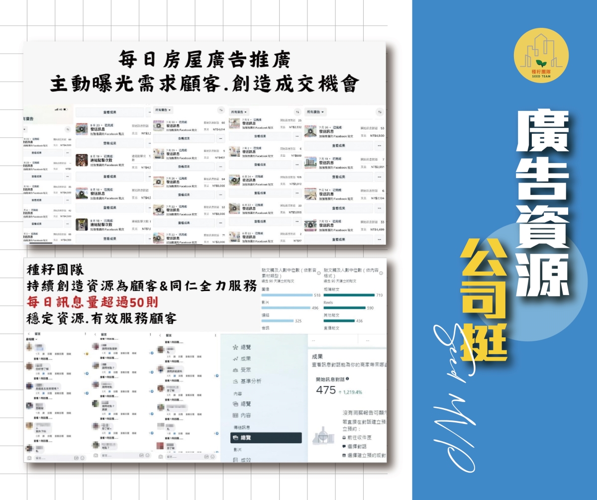 房仲資源、房仲品牌資源、種籽後勤、不動產秘書、房仲推薦、房仲秘書、行政秘書、行銷秘書、房屋動態攝影