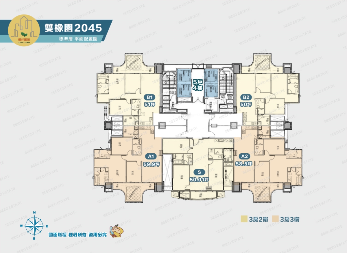雙橡園2045｜北屯單元十二指標豪宅・南興公園第一排｜種籽團隊