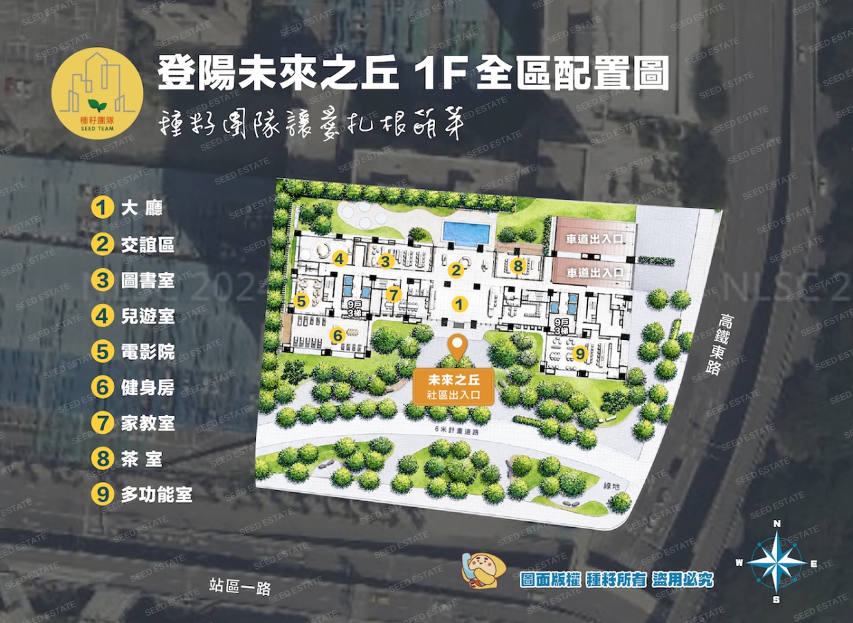 登陽未來之丘｜烏日高鐵特區新建案｜三鐵共構2-4房｜種籽團隊