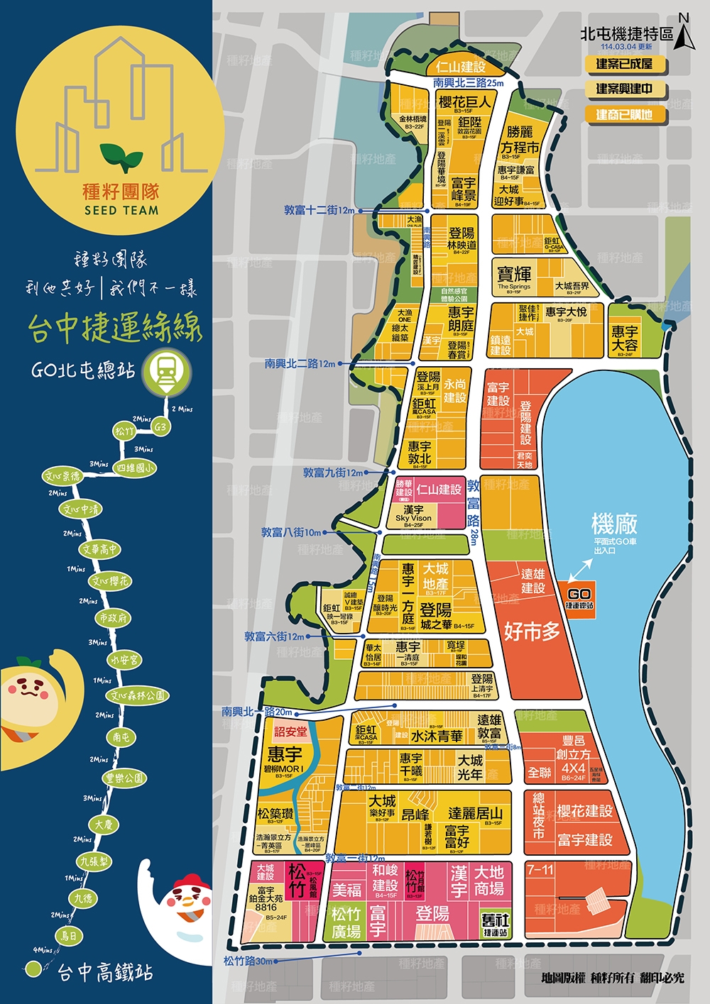 北屯機捷建案地圖｜種籽團隊