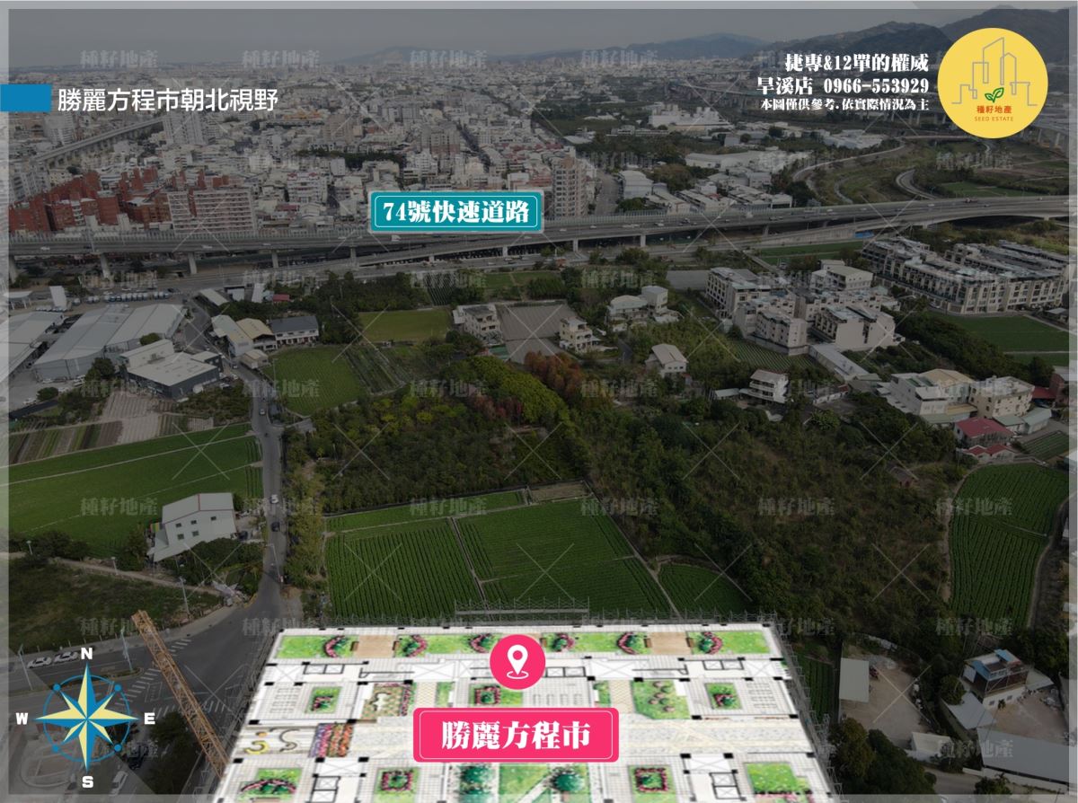 勝麗方程市｜朝向示意圖｜種籽團隊