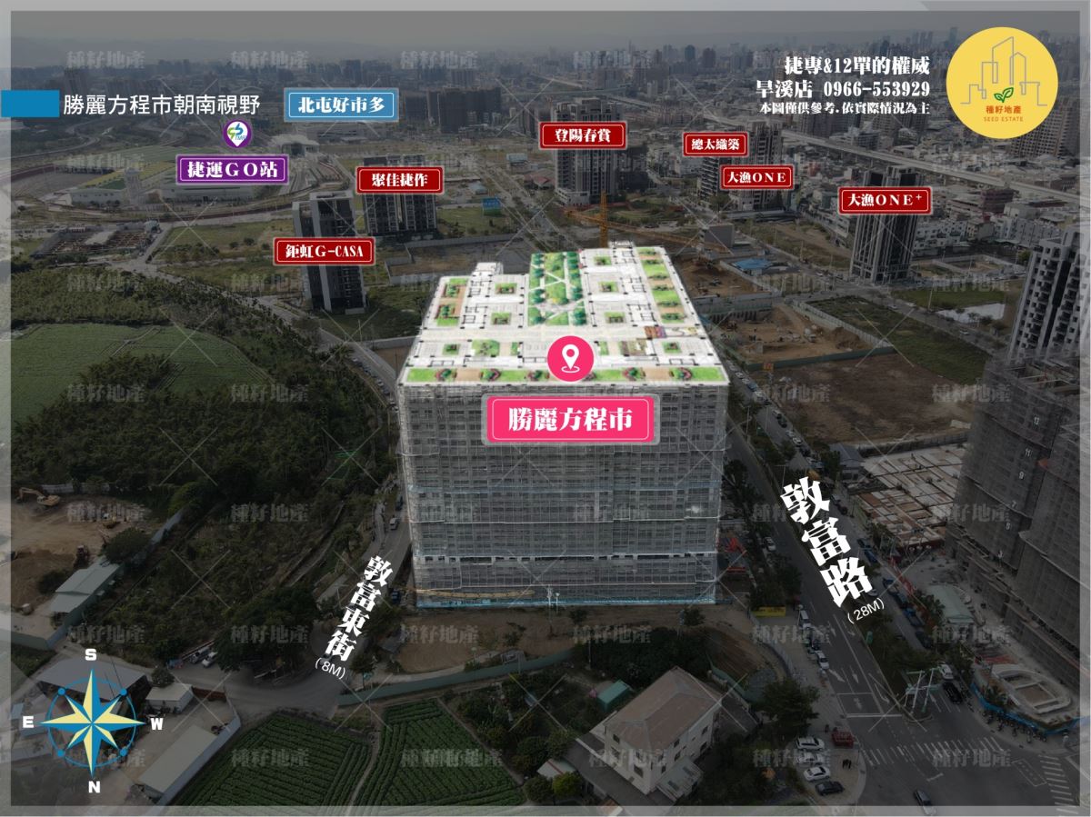 勝麗方程市｜朝向示意圖｜種籽團隊
