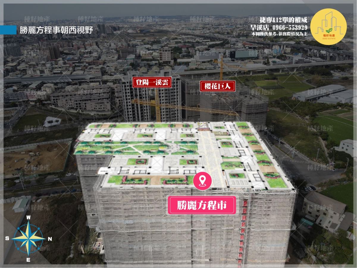 勝麗方程市｜朝向示意圖｜種籽團隊
